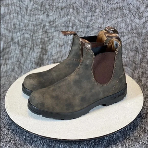 Blundstone Brown Leather Chelsea Boots - Picture 2 of 10